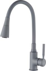 INVENA Hula, magas mosogató csaptelep 2 funkciós, szürke, INV-BZ-85-P05-L (INV-BZ-85-P05-L)