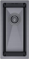 Erga HD, 1 kamrás acél mosogató 220x440x210 mm, grafit, ERG-MLS-HD2244B (ERG-MLS-HD2244B)