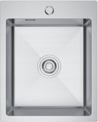 Erga HD, 1 kamrás acél mosogató 400x500x210 mm, acél, ERG-MLS-HD4050 (ERG-MLS-HD4050)