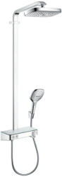 Hansgrohe Raindance Select E, Showerpipe 300 2jet EcoSmart 9 l/perc termosztáttal ShowerTablet Select 300, króm, HAN-27283000 (HAN-27283000)