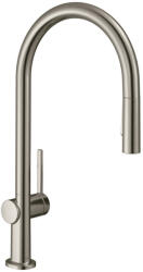 Hansgrohe Talis M54, konyhai csaptelep 210, kihúzható spray, 2jet, sBox, rozsdamentes acél megjelenés, HAN-72801800 (HAN-72801800)