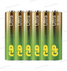 GP Batteries Ultra LR06 1.5V ceruza elem AA BL4+2 6db/bliszter B0221V (B0221V)