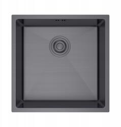 Erga HD, 1 kamrás acél mosogató 440x440x210 mm, grafit, ERG-MLS-HD4444B (ERG-MLS-HD4444B)