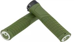 Ergon GE1 Evo Slim ergonómikus bilincses MTB enduro markolat, 135 mm, vékony, zöld, fekete bilinccsel