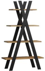 Signal TIPI Polcrendszer - Wotan Tölgy/Fekete - 136x80 cm (TABLOR5)