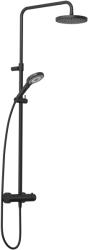 Kludi Dive zuhany készlet fal termosztáttal trópusi zuhany opcióval fekete 690793900 (690793900)