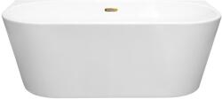 Besco Vica fal mellé szerelhető fűrdőkád 169x80 cm ovális fehér #WAS-170VNBI (#WAS170VNBI)