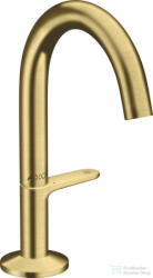 Hansgrohe AXOR ONE Select 140 mosdó csaptelep, klik-klak leeresztővel, szálcsiszolt sárgaréz hatású 48010950 (48010950)