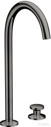 Hansgrohe AXOR ONE 260 Select 2 üléses magasított mosdócsaptelep klik-klak leeresztővel, polírozott fekete króm 48060330 (48060330)