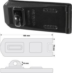 ABUS Granit 130/180 biztonsági lakatpánt (10007998-01)