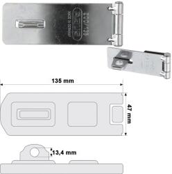 ABUS 200/135 lakatpánt (10032119-01)