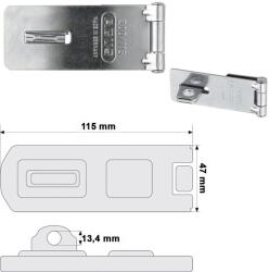 ABUS 200/115 lakatpánt (10032392-01)