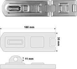 ABUS 100/100 DG lakatpánt (10033702-01)