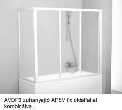 RAVAK Kádparaván AVDP3-160 fehér + Grape (40VS0102ZG)