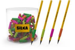 Silka Ceruza markolat, spirál, szilikon, neon, 72 db/display, Silka (SLK-ART.35N)