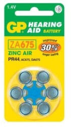 GP Batteries GP Hearing Aid ZA675 (7003ZD, PR44) Cink-levegő hallókészülék elem 6db/bliszter (B3575) - haztartasibolt