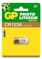 GP Batteries GP CR123 lithium fotó elem 1db/bliszter (B1501) - haztartasibolt