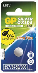 GP Batteries GP SR1154 (357/S76E/SR44) ezüst-oxid gombelem 1db/bliszter (B3357F1) - haztartasibolt