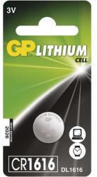 GP Batteries GP CR1616 lítium gombelem 1db/bliszter (B15601) - haztartasibolt