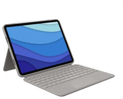 Logitech 920-010172 Combo Touch iPad Pro 11" 1/2/3/4 gen homok billentyűzetes tablet tok (920-010172) - haztartasibolt