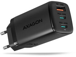 AXAGON ACU-DPQ65 GaN USB-A + 2xUSB-C PD3.0/QC4+/PPS/Apple 65W hálózati töltő (ACU-DPQ65) - haztartasibolt