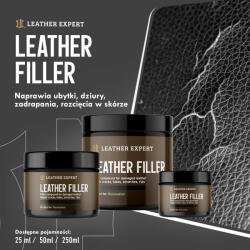 Leather Expert Leather Filler - fekete gitt bőrhöz 50 ml Leather Expert LE-10-FB50