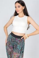 RohBoutique Crop top simplu crem, ROH BR2787