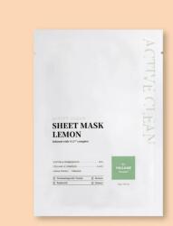 Village 11 Factory Mască activă cu lămâie Active Clean Sheet Mask Lemon - 23 g / 1 buc Masca de fata