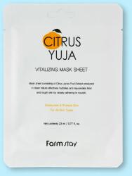 Farmstay Mască revitalizantă tip șervețel Citrus Yuja Vitalizing Mask Sheet - 23 ml / 1 buc Masca de fata