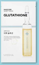 Missha Mască cu glutation cu efect de albire Mascure Whitening Solution Sheet Mask Glutathione - 27 ml / 1 buc Masca de fata