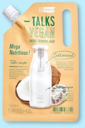 Missha Mască de noapte vegană mega nutritională Talks Vegan Pocket Sleeping Mask Mega Nutritious - 10 g Masca de fata