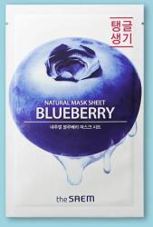 The Saem Mască de față din țesut Natural Blueberry Mask Sheet - 21 ml / 1 buc