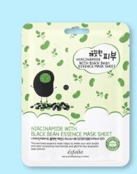 Esfolio Mască cu niacinamidă și fasole neagră Pure Skin Niacinamide Black Bean Essence Mask Sheet - 25 ml / 1 buc Masca de fata