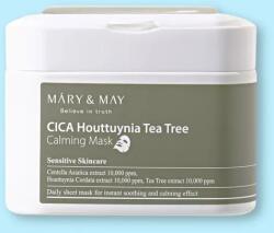 Mary & May Mască calmantă cu cica, extract de Hottunynia și ceai verde Cica Houttuynia Tea Tree Calming Mask - 30 buc. / 400 g Masca de fata
