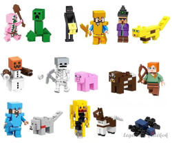 Chengdu Xizeqing Trading Co. Ltd 16 db-os Minecraft mini figura szett