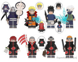 8 db-os Naruto mini figura alap szett