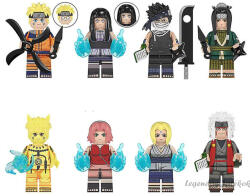  8 db-os Naruto mini figura szett lányokkal