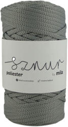  Polyester Sznur 5 mm lapos - 86 szürke (8605)