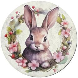  Nyomtatott fa tábla koszorú közép - Nyuszifejes koszorú 11, 8