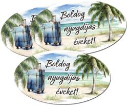 Nyomtatott dekorkarton - Boldog nyugdíjas éveket! 3db/cs