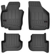 FroGum Set 4 covorase auto tip tavita Frogum, Cauciuc, pentru VW TOURAN 02.03-05.10 MINIVAN, Negru (FRG3D407183)