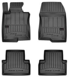 FroGum Set 4 covorase auto tip tavita Frogum, Cauciuc, pentru HONDA ACCORD VIII 06.08- SALOON/STATION WAGON, Negru (FRG3D407466)