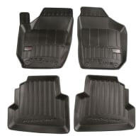 FroGum Set 4 covorase auto tip tavita Frogum, Cauciuc, pentru SKODA FABIA II 12.06-12.14 HATCHBACK/STATION WAGON, Negru (FRG3D407220)