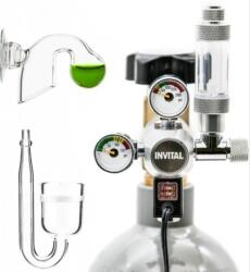 INVITAL CO2 set standard cu oprire nocturnă cu o sticlă de 5 litri și accesorii (INS00196)