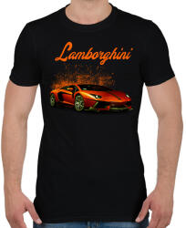 printfashion lamborghini - Férfi póló - Fekete (16223307)