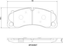 BREMBO set placute frana, frana disc BREMBO PRIME LINE P 65 045 (P 65 045)