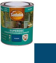 Sadolin Superdec vizesbázisú fafesték selyemfényű királykék 0, 75 l (5087469)