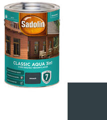 Sadolin Classic Aqua vékonylazúr selyemfényű antracit 5 l (5623776)