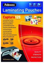 Fellowes Lamináló fólia, 65x95mm, 125 mikron, fényes, 100 db/doboz, Fellowes® (5306702) - web24