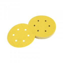 DEWALT - Disc abraziv de slefuire cu 6 gauri, K240, 150mm, 25 bucati [DT3137-QZ] (DT3137-QZ) - bricolaj-mag